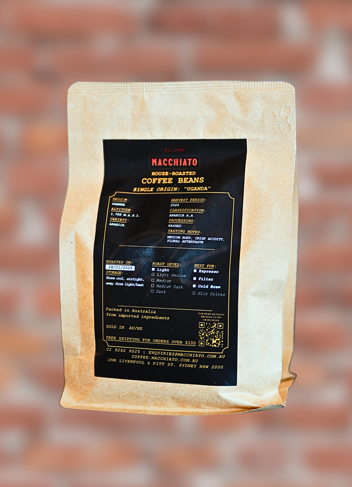 Single Origin Uganda (Washed Arabica)
