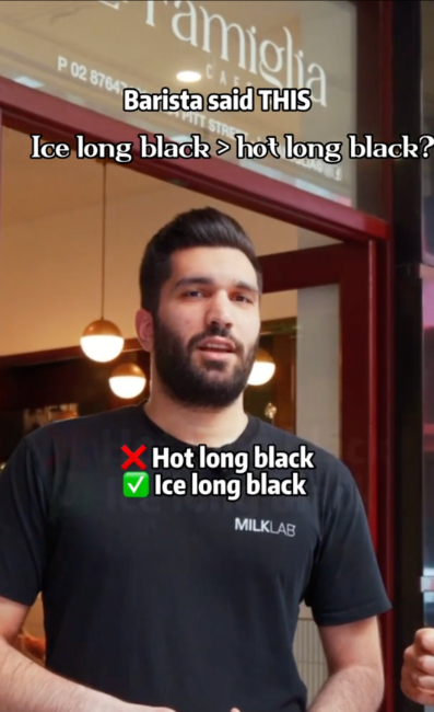 Ice long black